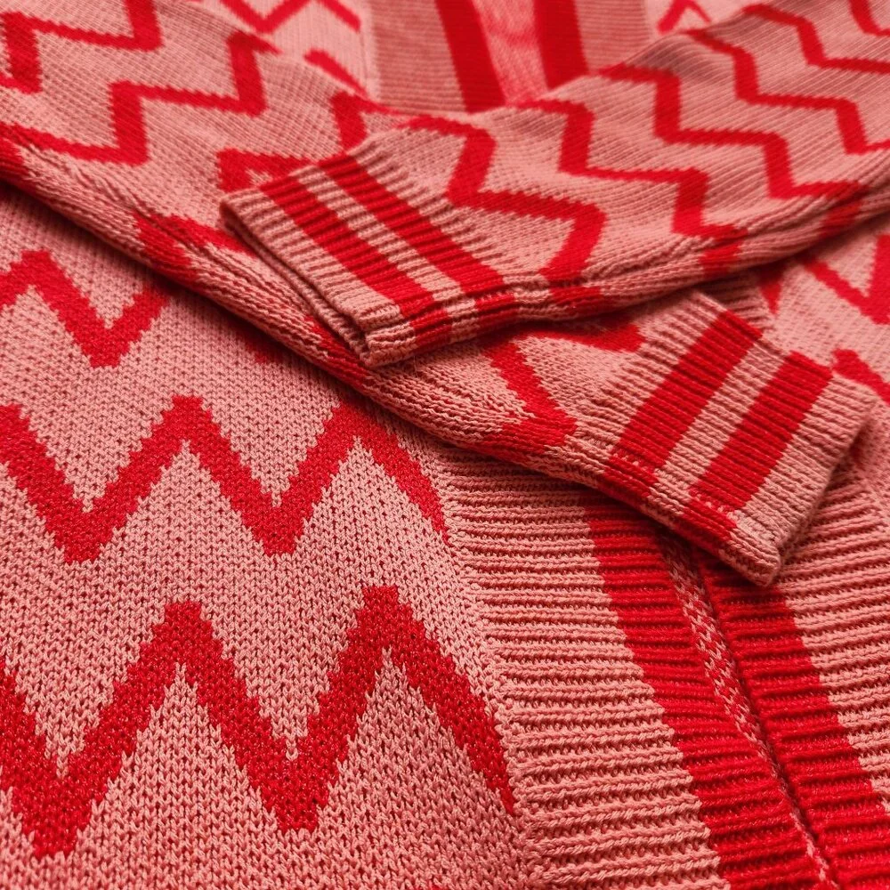 House of Harlow 1960 X Revolve Julep Cardigan Pink Red Long Cute Pretty Small - Picture 4 of 9
